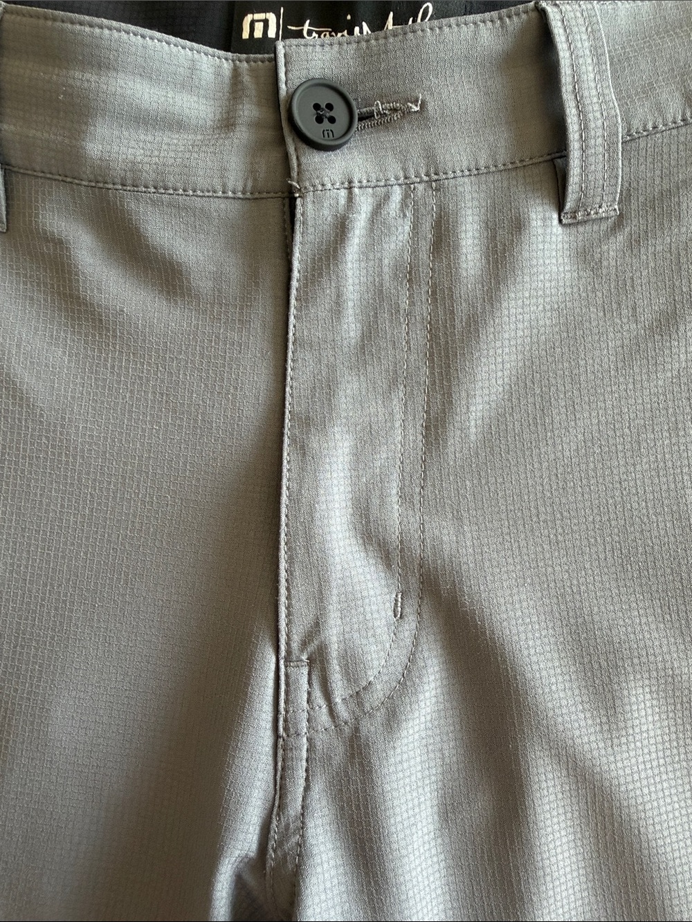 Travis Mathew Wonderlust Gray Stretch Hybrid Golf Shorts - Picture 3 of 6